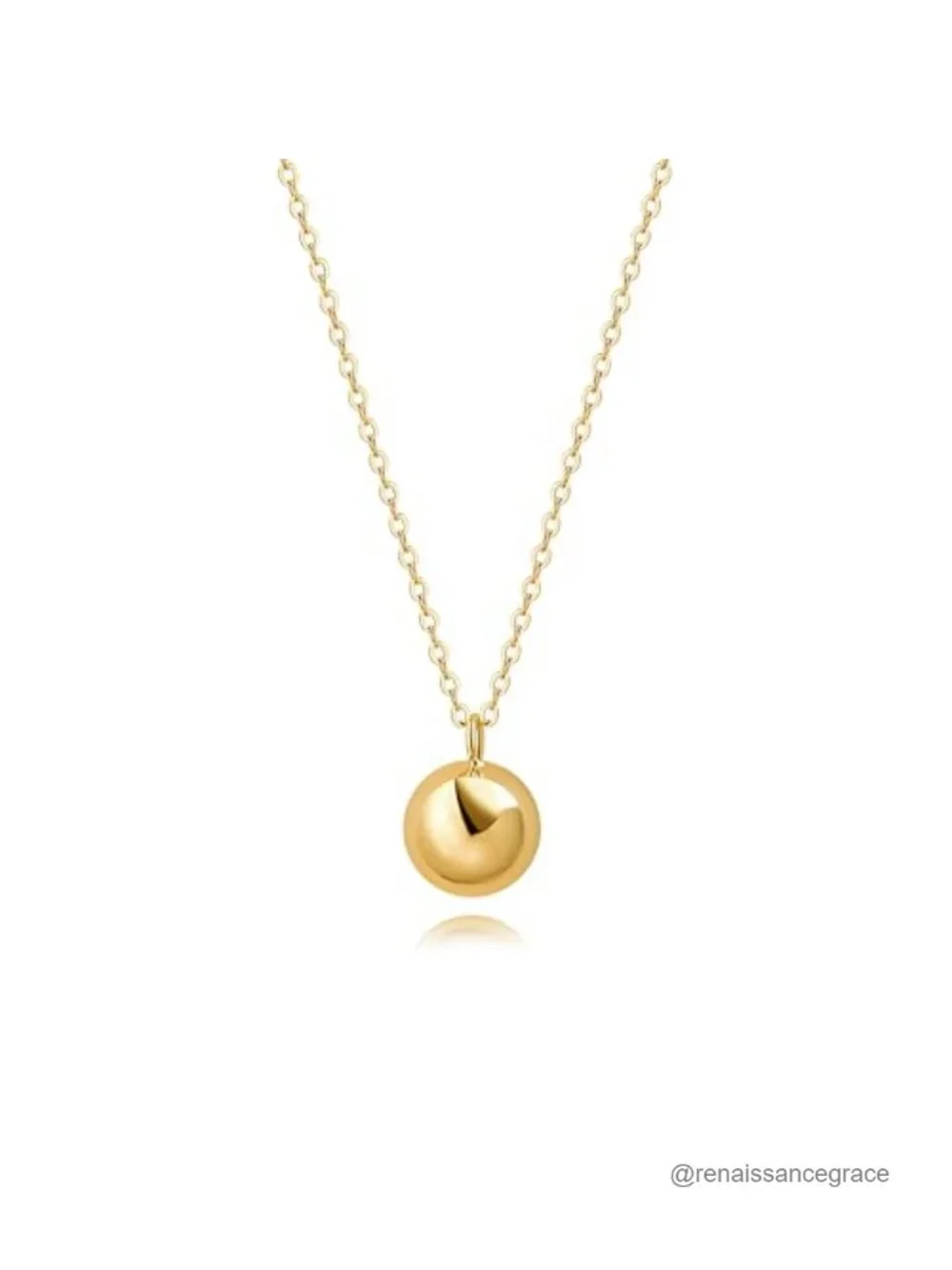 18K Gold Plated Pendant Long Chain Necklace Fashion Jewelry